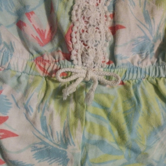 Floral Tie Dye Kids Romper - Picture 4 of 7